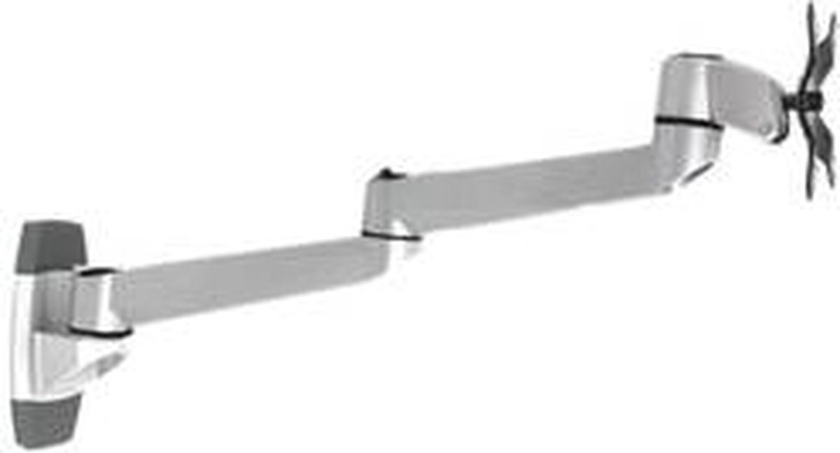 SpeaKa Professional SP-1624856 SuperSwivel Skærm-vægbeslag 1 Display 25,4 cm (10) - 76,2 cm (30) Sølv-sort Vippebar, Bevægelig, Kan roteres