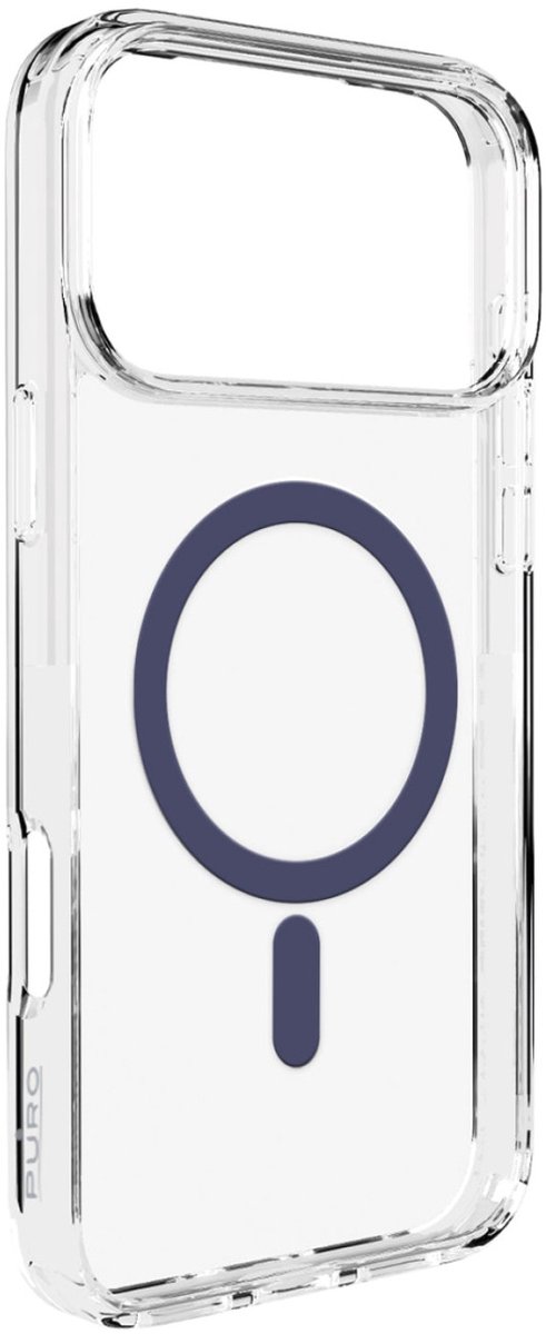 Puro Cover Apple iPhone 17 Pro Transparent, Blå MagSafe-kompatibel PUIPC17P63LITEMDKBL