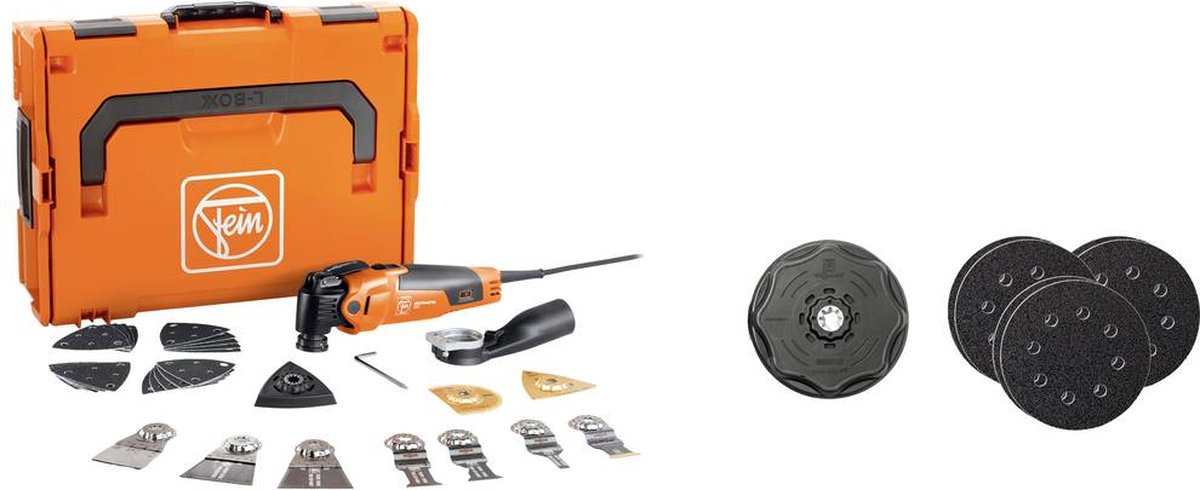 Fein MM 500 PLUS CE-Set 72296775000 Multifunktionsværktøj Kuffert, inkl. tilbehør 350 W