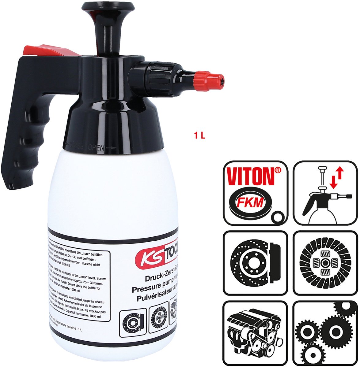 KS Tools 150.8258 Pumpesprayflaske 1 l