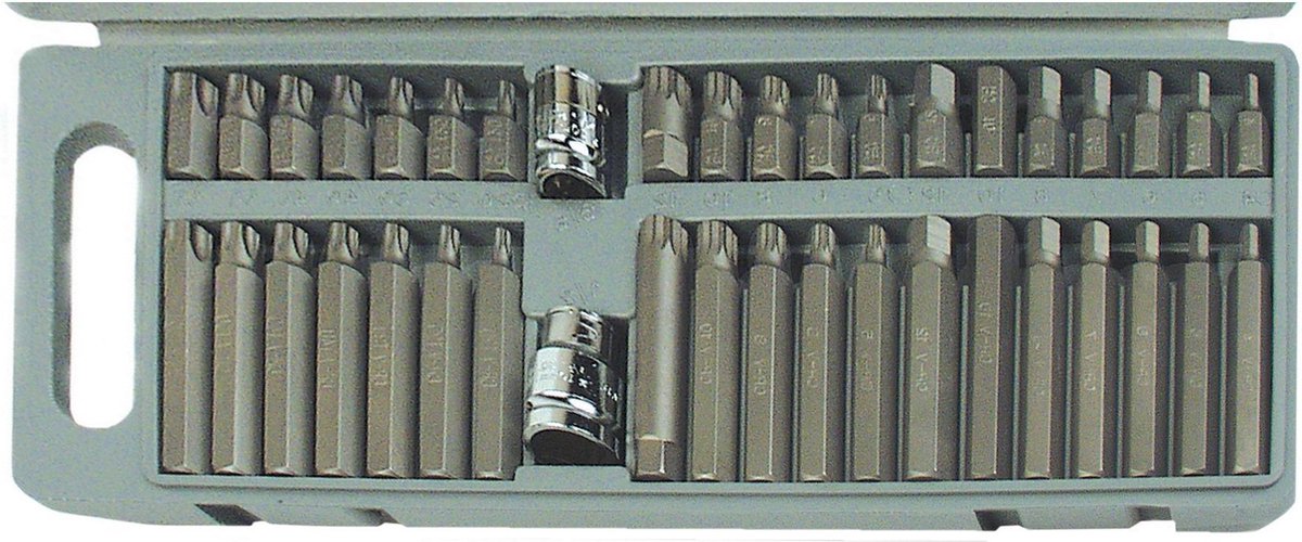Brüder Mannesmann M 187-40 Bitsæt 40 dele Unbrako, Multitand (XZN), T-profil
