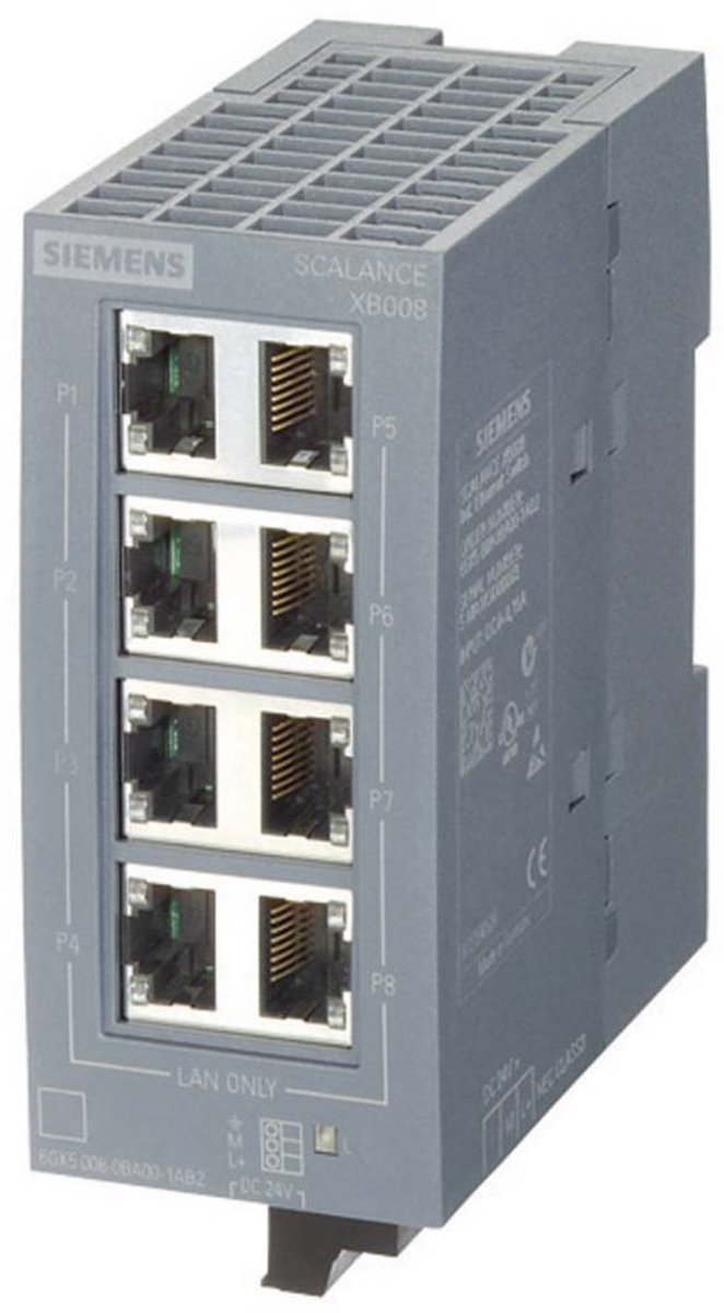 Siemens 6GK50080BA101AB2 SCALANCE XB008 Industrial Ethernet Switch 100 MBit/s