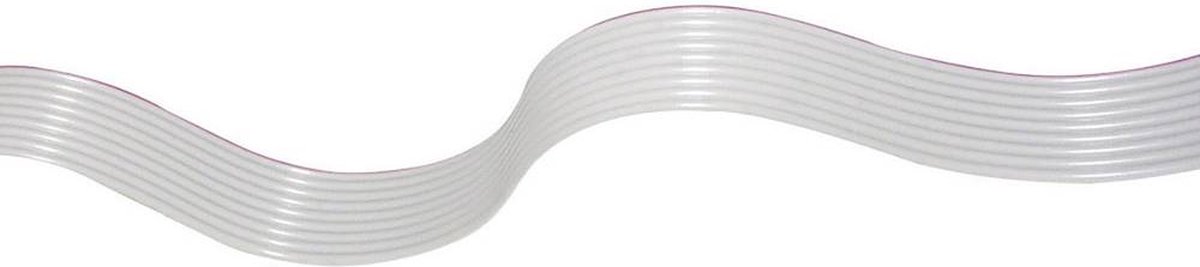 econ connect 28AWG16GR Fladkabler Rastermål: 1.27 mm 16 x 0.08 mm² Grå 30.50 m