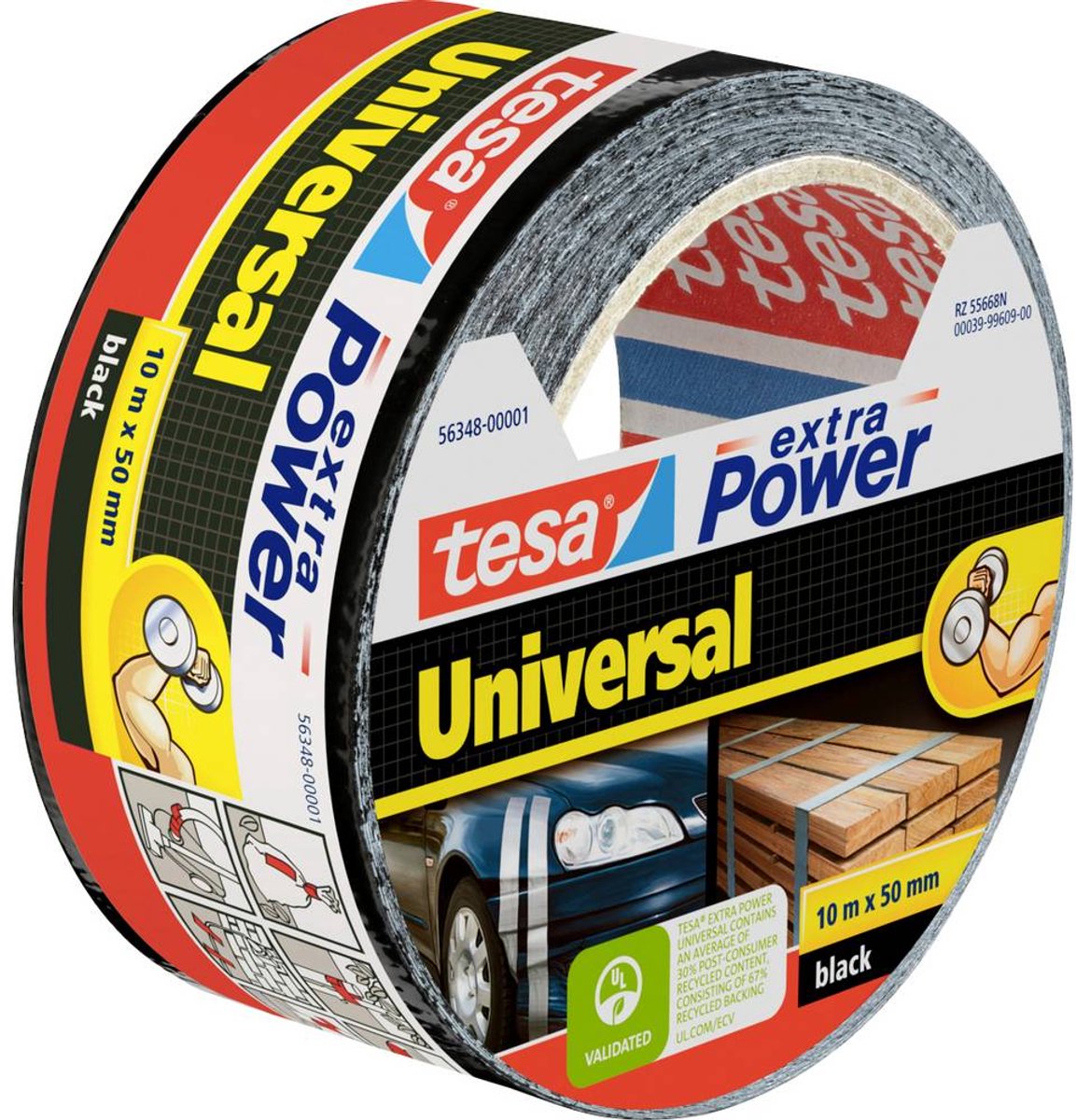 tesa UNIVERSAL 56348-00001-05 Tekstiltape tesa® extra Power Sort (L x B) 10 m x 50 mm 1 stk