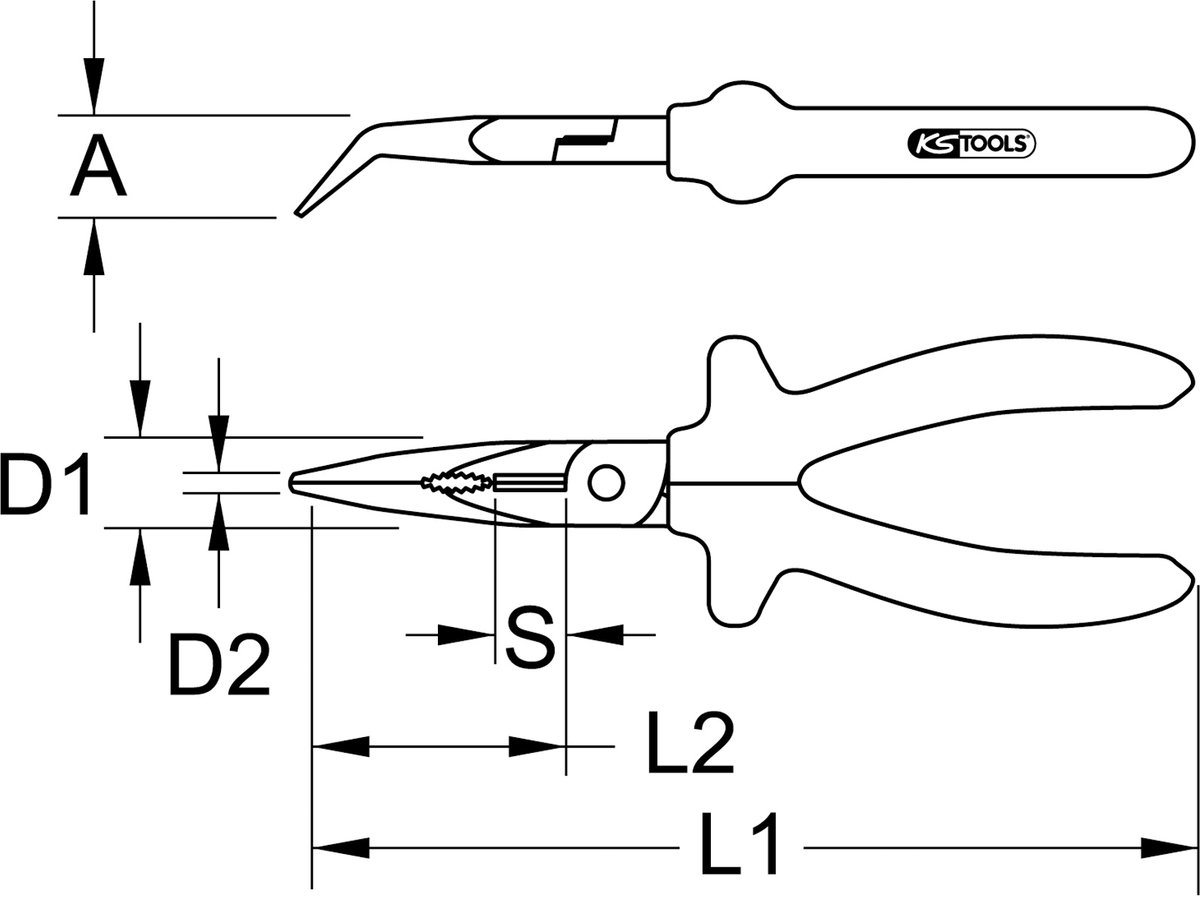 KS Tools 117.1767 Kombitang 230 mm