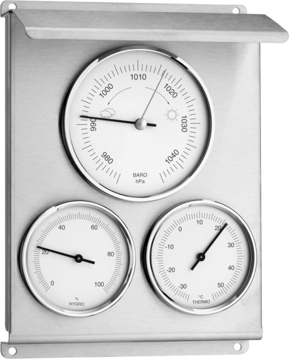 TFA Dostmann 20.2010.60 Analog vejrstation Prognose for 12 til 24 timer