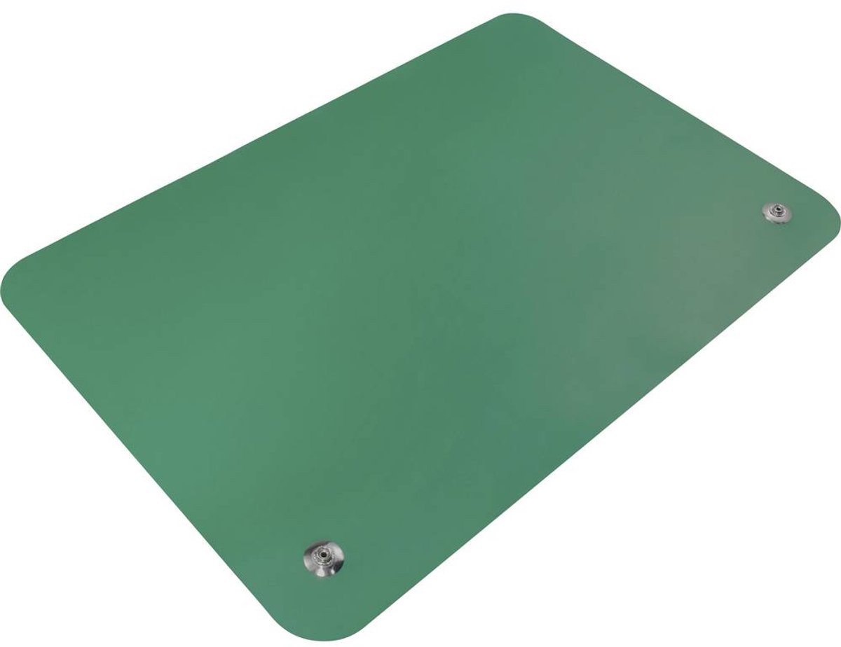 Quadrios ESD-Bordmåtte Grøn (L x B) 55 mm x 55 mm antistatisk