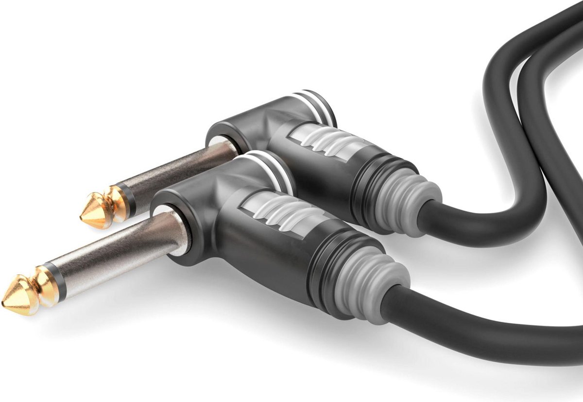 Sommer Cable HBA-6A-0090 Jack Audio Tilslutningskabel [1x Jackstik 6.3 mm (mono) - 1x Jackstik 6.3 mm (mono)] 0.90 m Sort