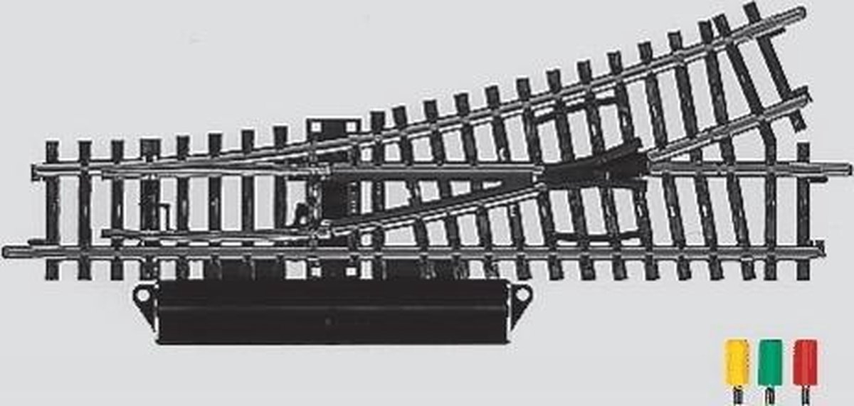H0 Märklin K-spor (uden ballast) 2262 Spor, Venstre 168.9 mm 2 stk