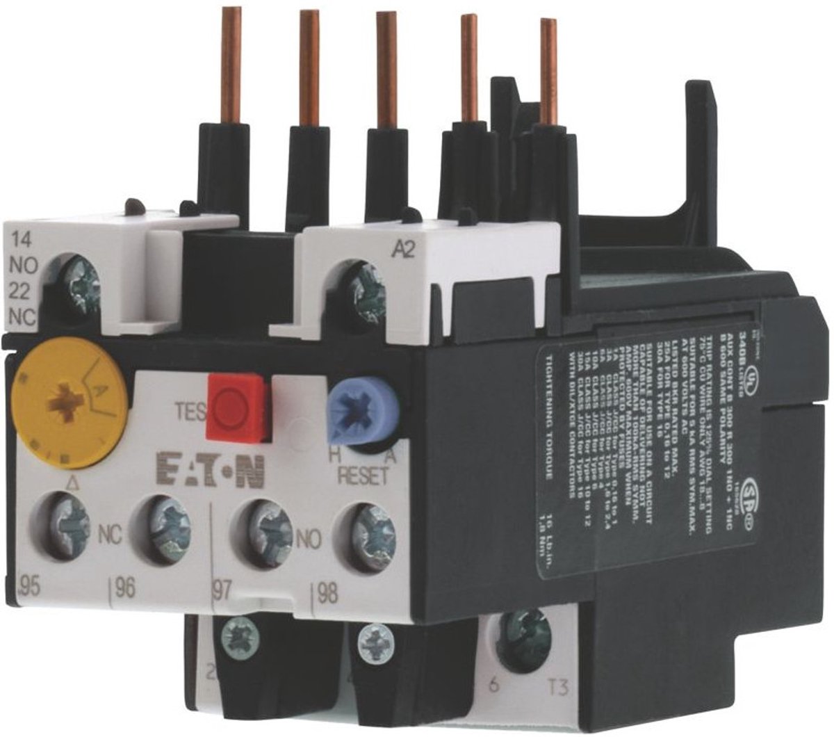 Motorbeskyttelsesrelæ 1 x brydekontakt, 1 x sluttekontakt Eaton ZB12-4 Piece 1 stk