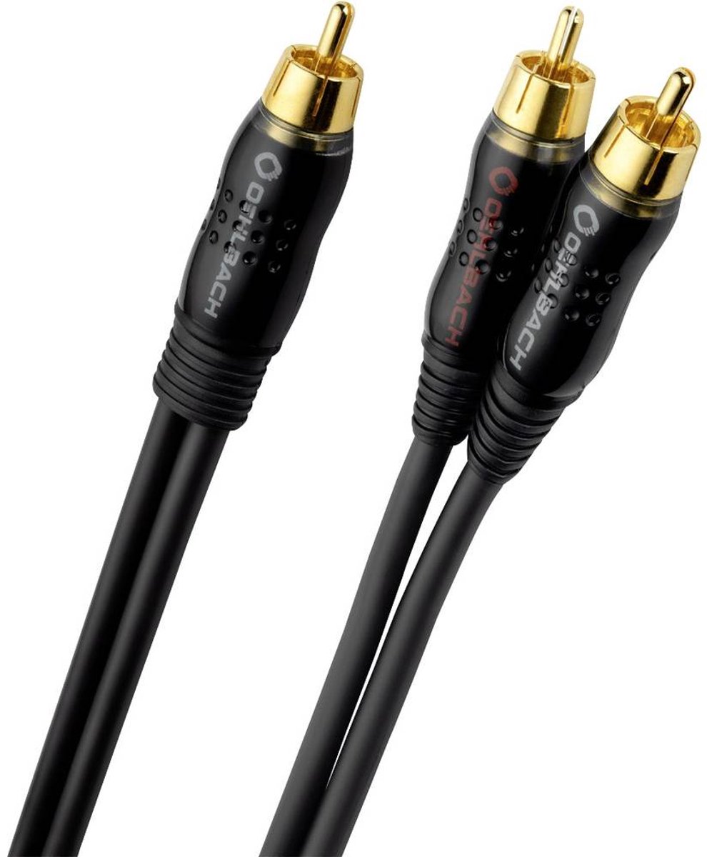 Oehlbach D1C23711 Phono Audio Y-kabel [2x Cinch-stik - 1x Cinch-stik] 12.50 m Antracit