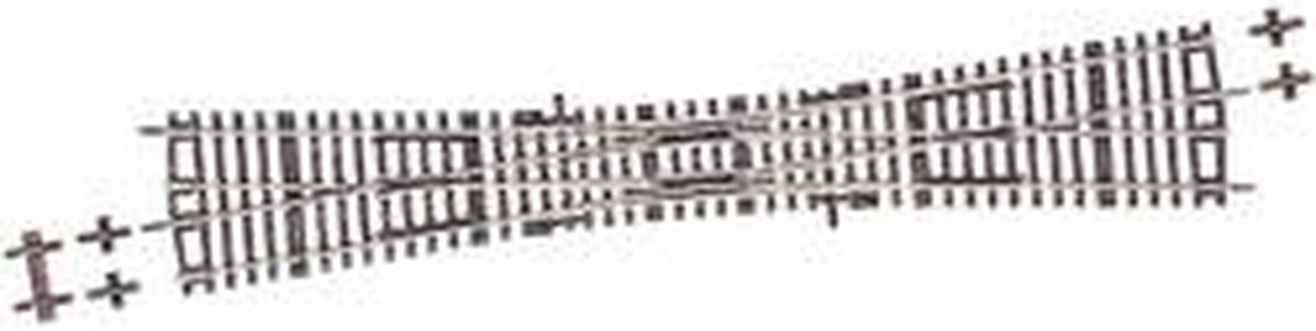 H0 RocoLine (uden ballast) 42496 Dobbelt krydsende sporskifte 345 mm 1 stk