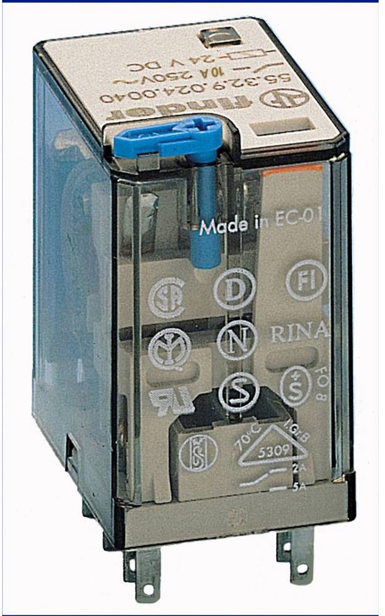 Finder 55.32.9.125.0040 Stikrelæ 125 V/DC 10 A 2 x omskifter 1 stk Piece