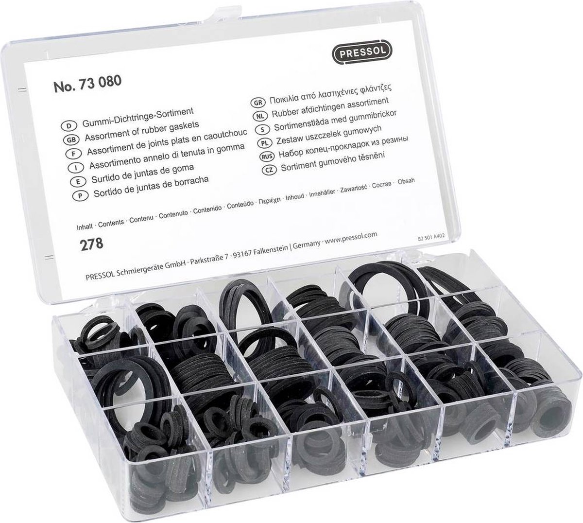 Pressol 73080 Sortiment med smådele Indhold: 1 Set