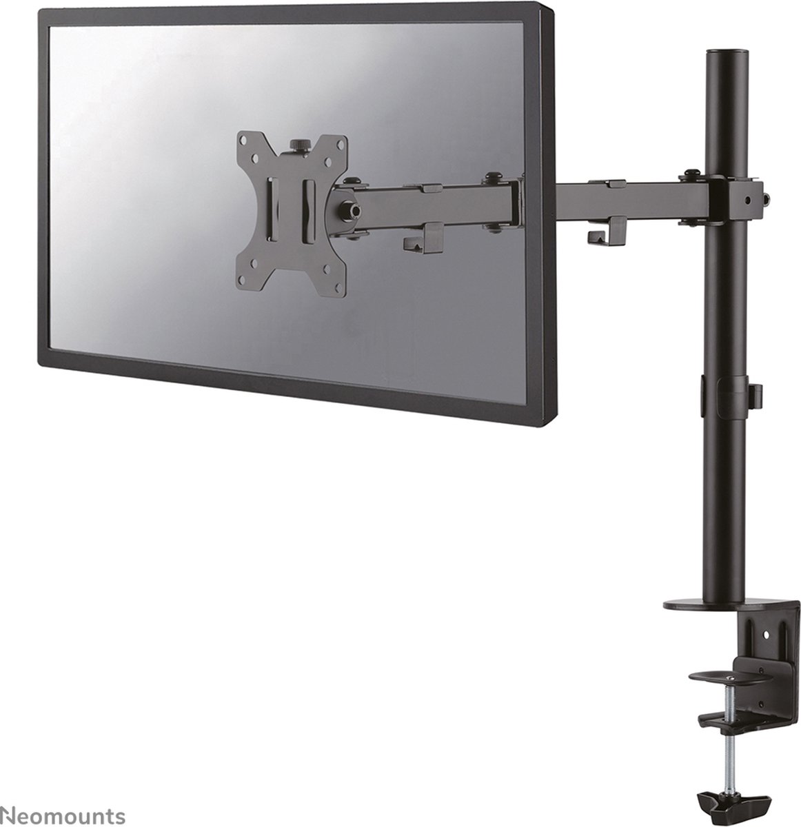 Neomounts FPMA-D550BLACK Skærm-bordslag 1 Display 25,4 cm (10) - 81,3 cm (32) Sort Bevægelig, Kan roteres, Vippebar, Højdeindstilling