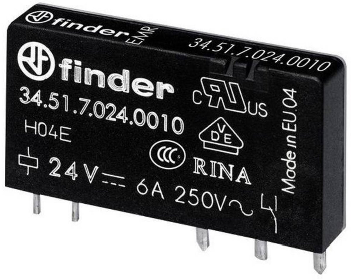 Finder 34.51.7.048.5010 Printrelæ 48 V/DC 6 A 1 x skiftekontakt 1 stk