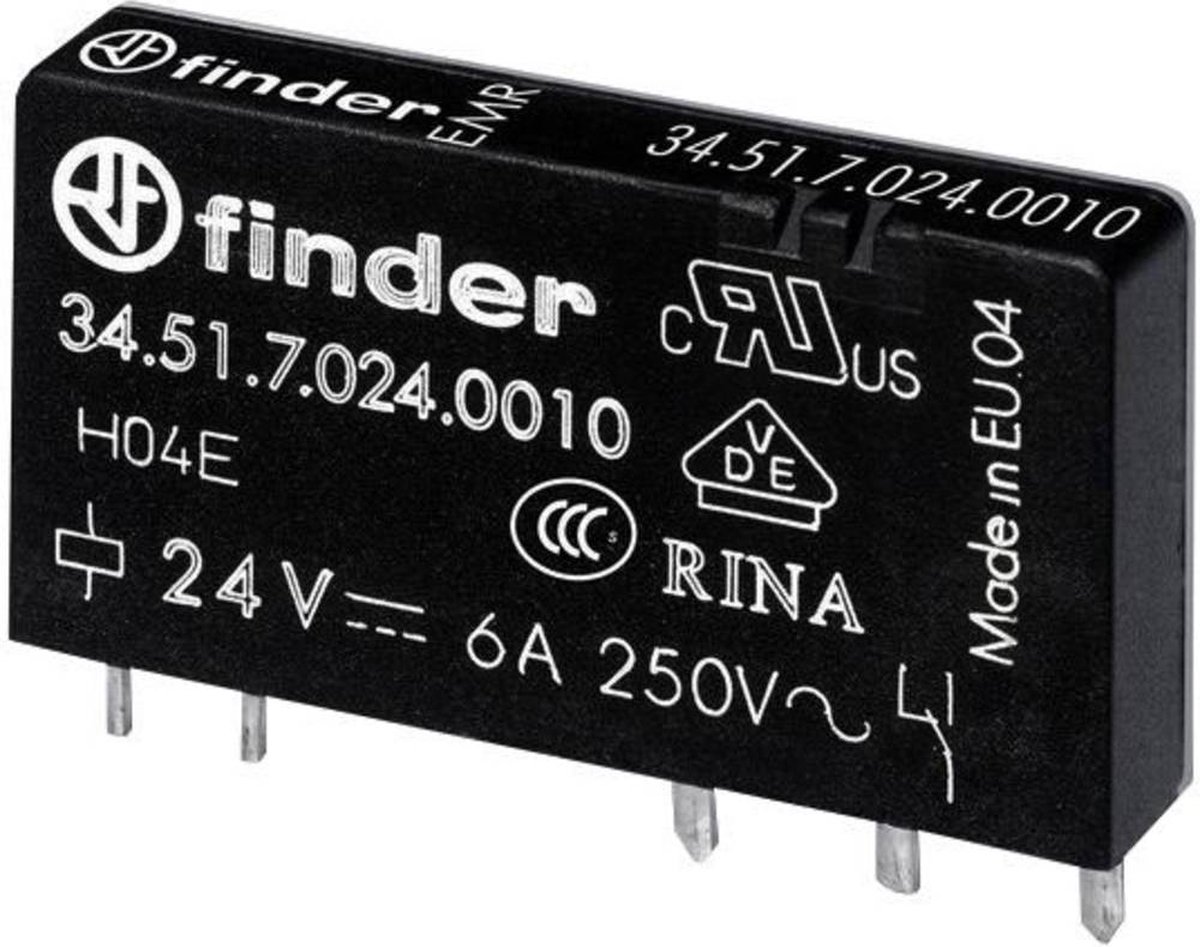 Finder 34.51.7.024.5000 Printrelæ 24 V/DC 6 A 1 x skiftekontakt 1 stk Piece