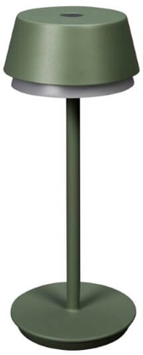 Konstsmide 7830-630 Lyon Batteridreven LED-bordlampe 2.5 W Varmhvid, RGB Grøn-grå