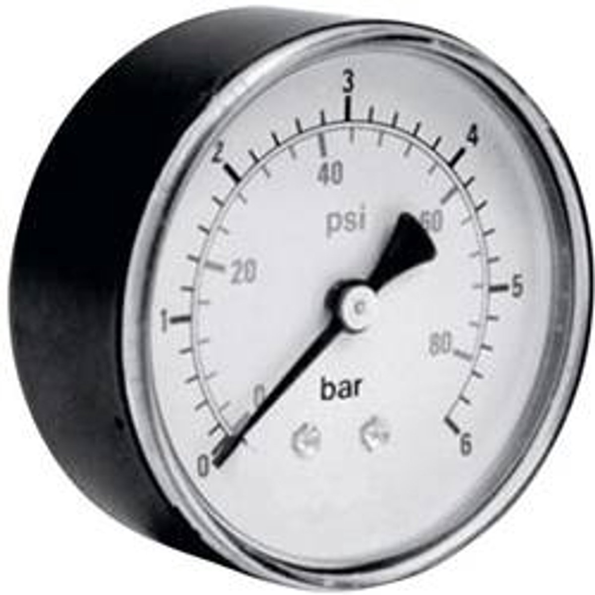 ICH Manometer 306.40.10 Tilslutning (manometer): Baksida 0 til 10 bar Udvendigt gevind 1/8 1 stk