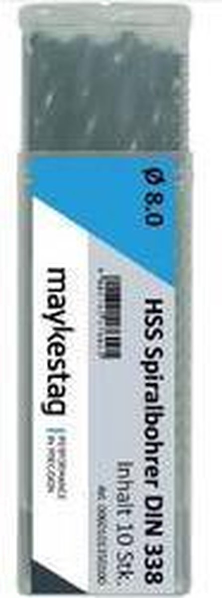 Alpen 0060100245100 HSS Spiralbor 2.45 mm Samlet længde 57 mm DIN 338 10 stk