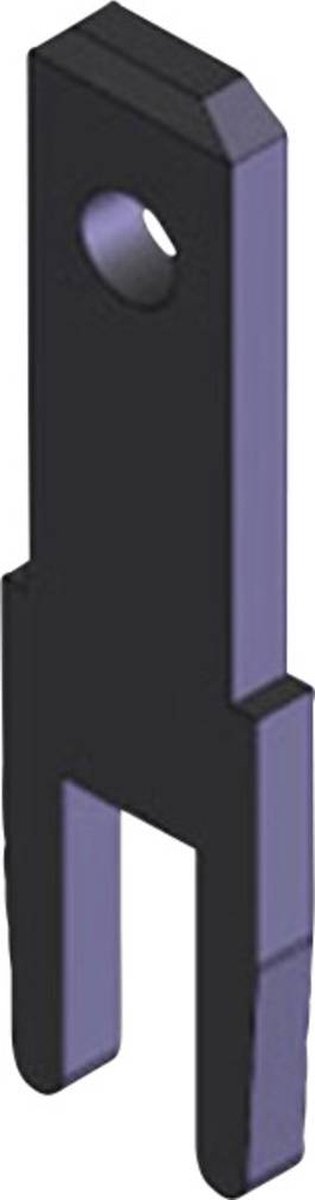 Vogt Verbindungstechnik 3785c08.68 Indstikstunge Stikbredde: 2.8 mm Stiktykkelse: 0.8 mm 180 ° Uisoleret Metal 100 stk