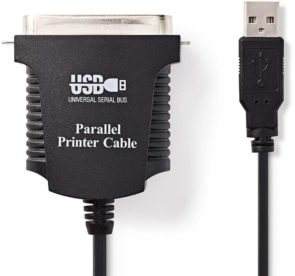 LogiLink USB, Parallel Tilslutningskabel [1x Centronics-bøsning - 1x USB 1.1 stik A] 1.70 m Sort