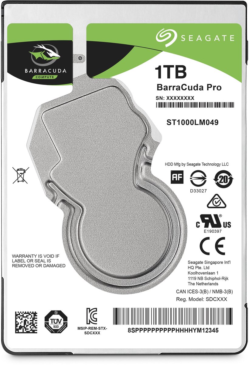 Seagate Barracuda Pro internal hard drive 1 TB 7200 RPM 128 MB 2.5&quo