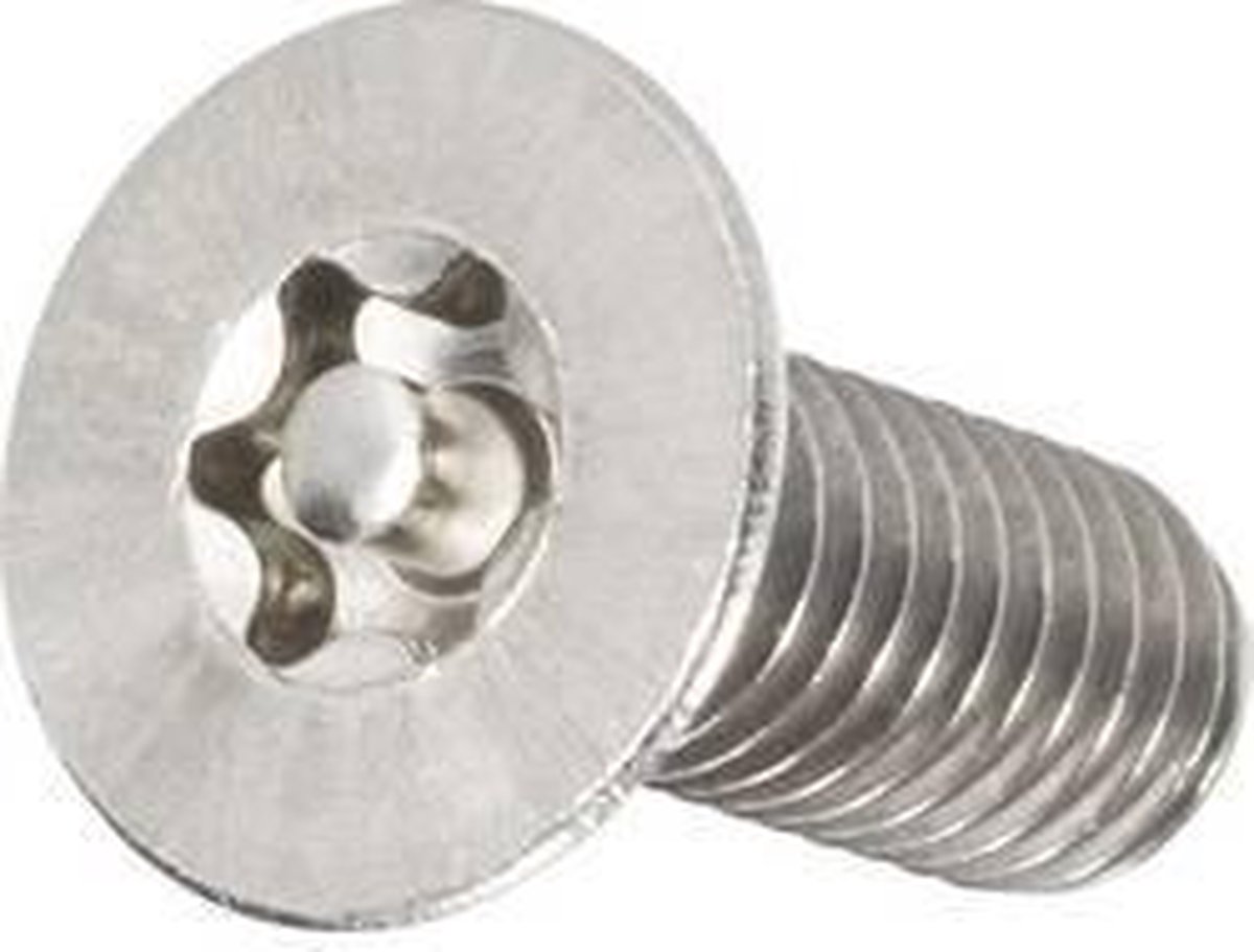 TOOLCRAFT 888822 Undersænket skrue M6 16 mm T-profil med stift Rustfrit stål A2 10 stk
