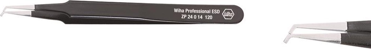 Wiha 32338 SMD-pincet Flad, bøjet 45° 120 mm