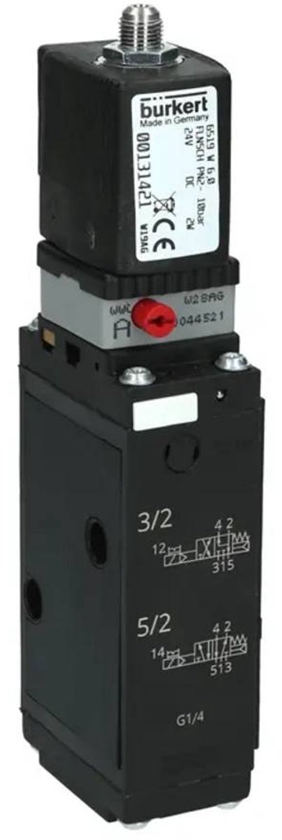 Bürkert Servostyret ventil 131421 6519 Namur 24 V/DC Kabinetmateriale Polyamid Forseglingsmateriale NBR, PUR 1 stk