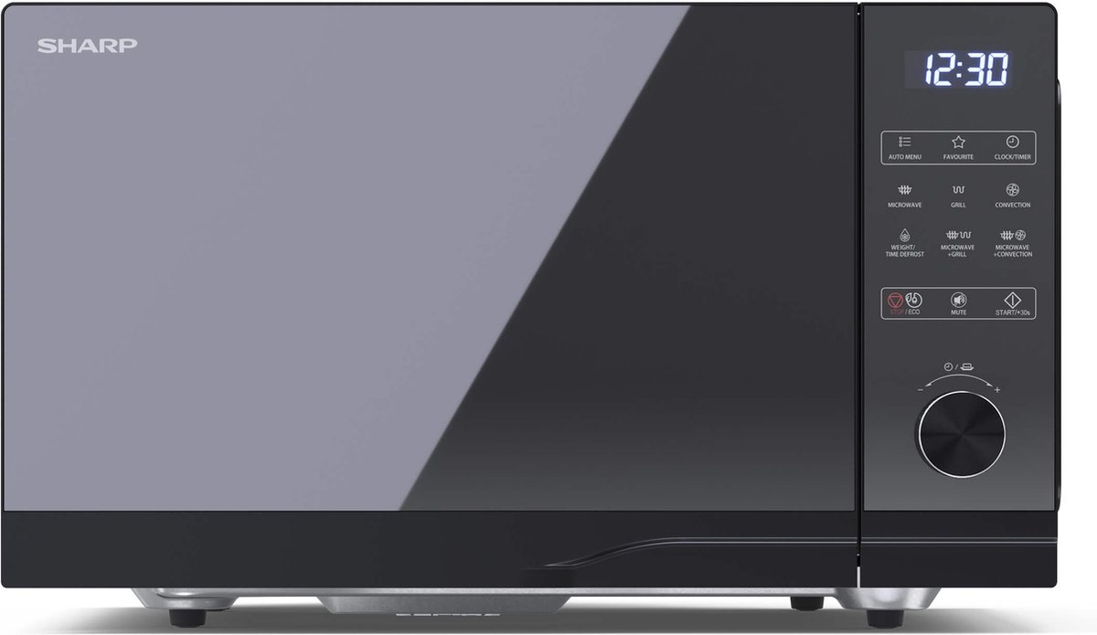 Sharp YC-GC52BE-B microondas Encimera Microondas combinado 25 L 900 W Negro