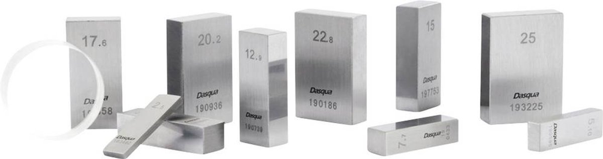 Dasqua 6111-1247 Kit di dimensioni finali in acciaio 0.01 - 100 mm Numero lame: 47 DIN 861