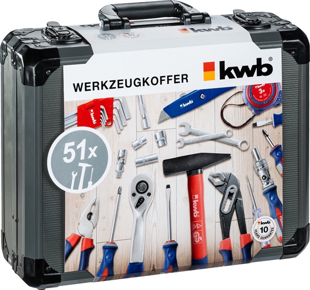 kwb 370740 Valigetta porta utensili con contenuto 51 parti