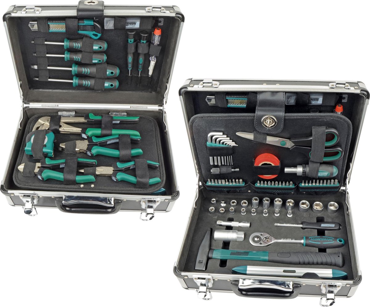Brüder Mannesmann M29067 M29067 Tuttofare Valigetta porta utensili con contenuto 90 parti (L x L x A) 370 x 135 x 265 mm