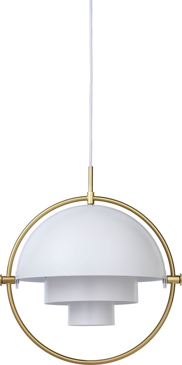 GUBI Plafoniera Multi-Lite ottone-bianco