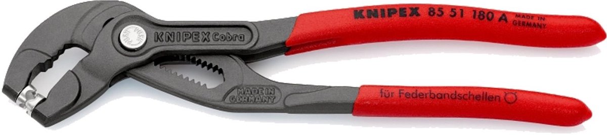 Knipex 85 51 180 A Pinza per fascette elastiche 180 mm 1 pz.