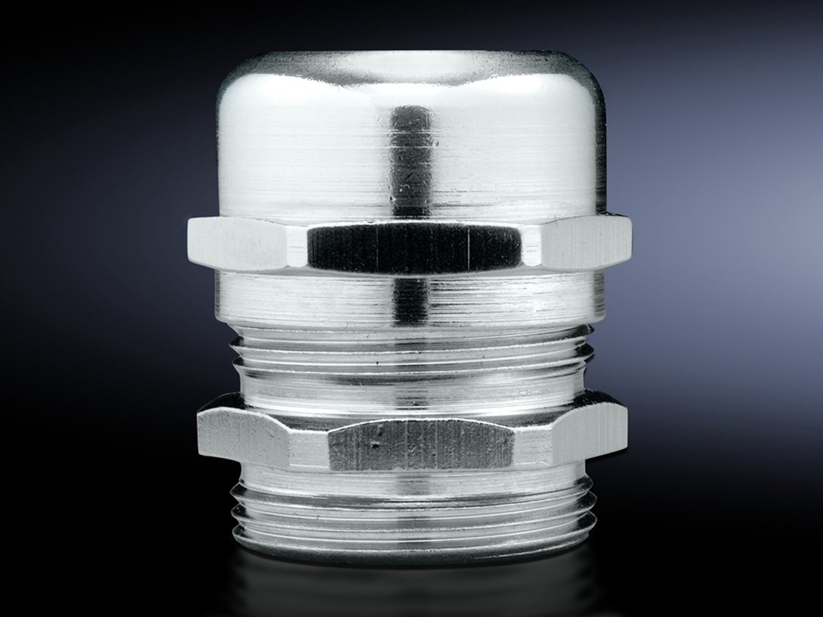 Rittal 2843.400 Pressacavo filettato con controdado M40 M40 Ottone Colorato 1 pz.