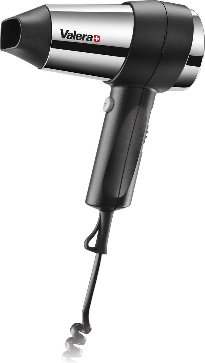 Valera Action 1600 Push 542.06 Asciugacapelli Nero Cromo