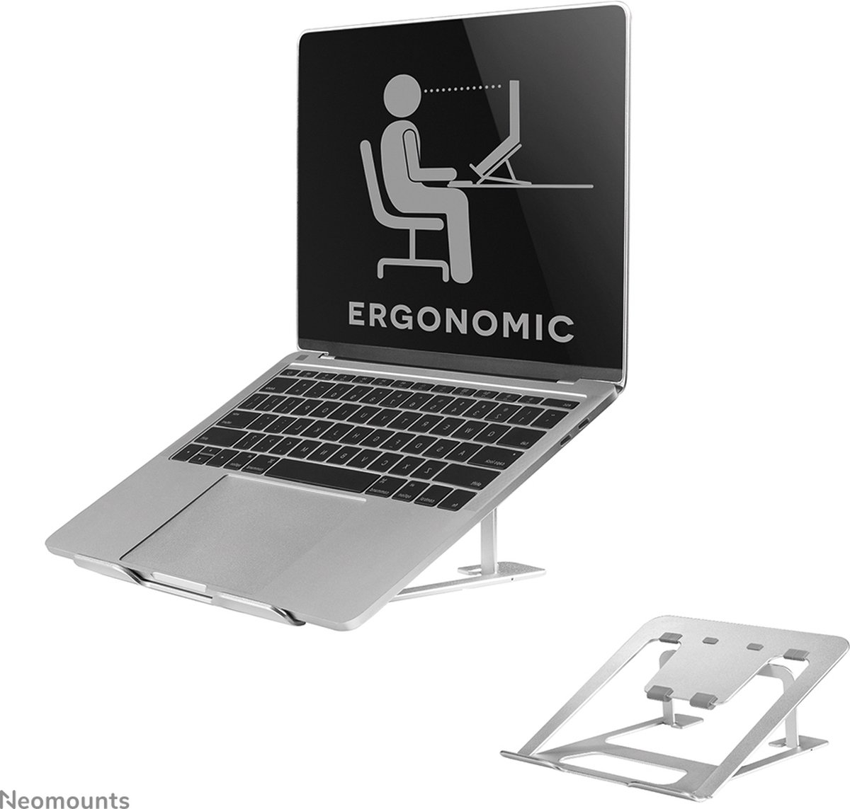 Neomounts NSLS085SILVER Supporto per notebook Regolabile in altezza