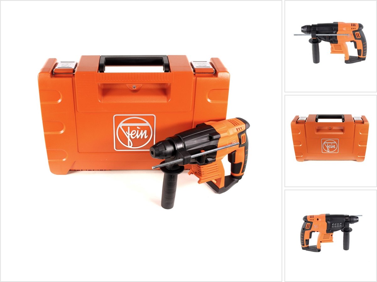 Fein ABH 18 Select SDS-Plus-Martello perforatore a batteria, Martello combinato a batteria 18 V Li-Ion senza batteria, incl. valigia