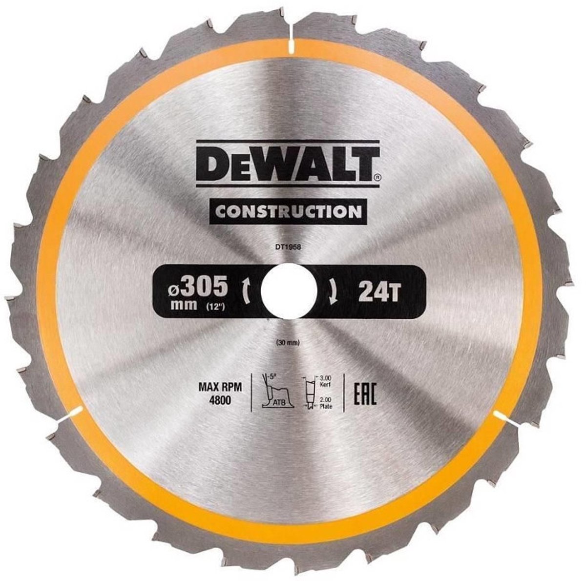 DEWALT DT1960-QZ Lama circolare 1 pz.