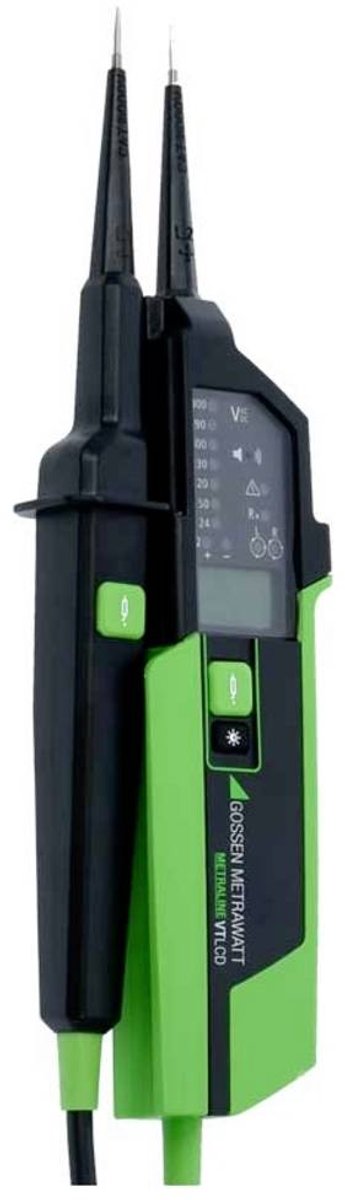 Gossen Metrawatt METRALINE VT LCD Tester di tensione e continuità CAT IV 600 V LCD, Acustico, Ottico