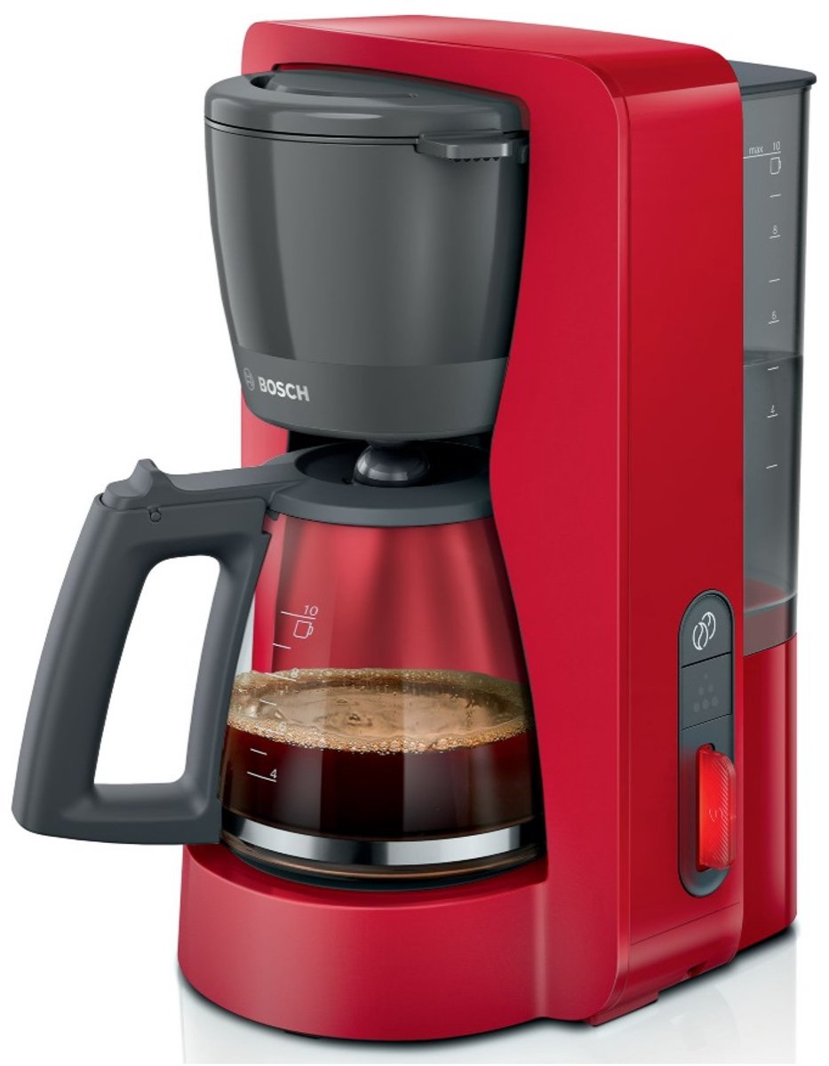 Bosch MyMoment Macchina per il caffè Rosso Capacità tazze=10 incl. Decalcificante