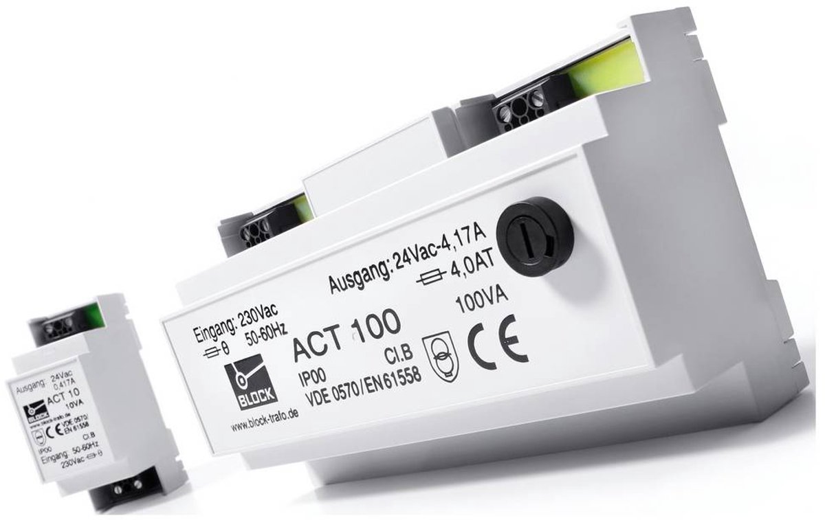 BLOCK ACT 25 Trasformatore di sicurezza 1 x 230 V/AC 1 x 24 V/AC 25 VA 1.041 A