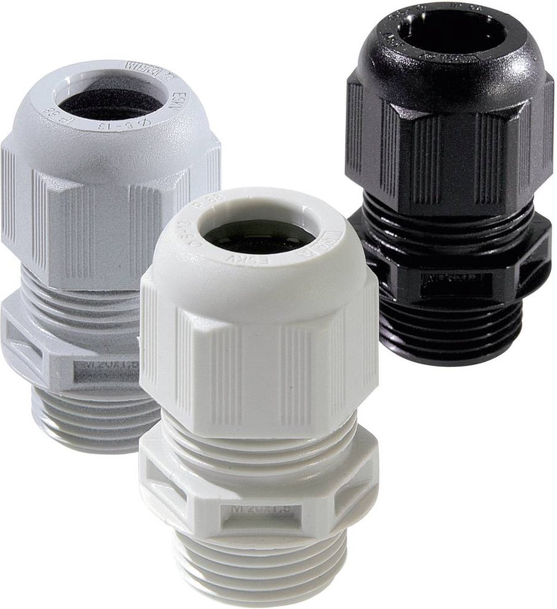 Wiska 10066500 Pressacavo filettato M12 Poliammide Nero (RAL 9005) 50 pz.