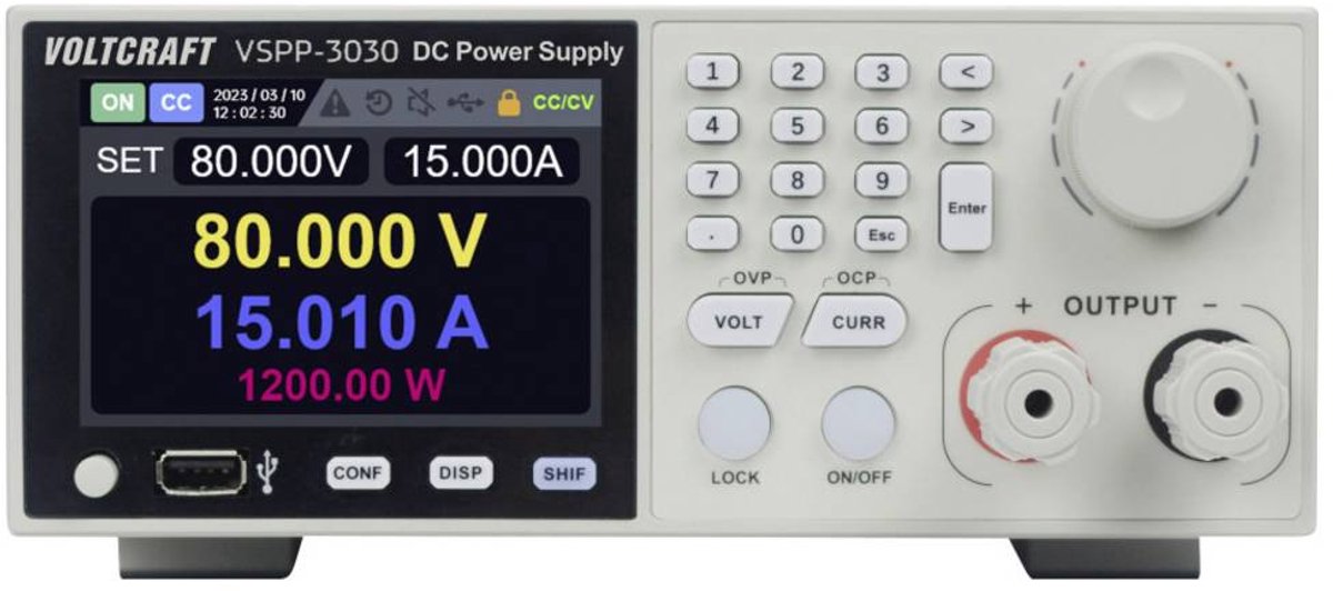 VOLTCRAFT VSPP-3030 Alimentatore da laboratorio regolabile da 19 0 - 300 0 - 15 A 3000 W USB , RS-485, LAN Programmabile, Controllo remoto Num. uscite 1 x