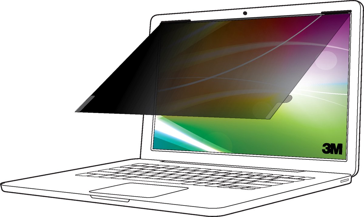 3M Bright Screen BP133W1B Pellicola di protezione e privacy Notebook 33,8 cm (13,3) Formato immagine: 16:10 7100288103 Universal