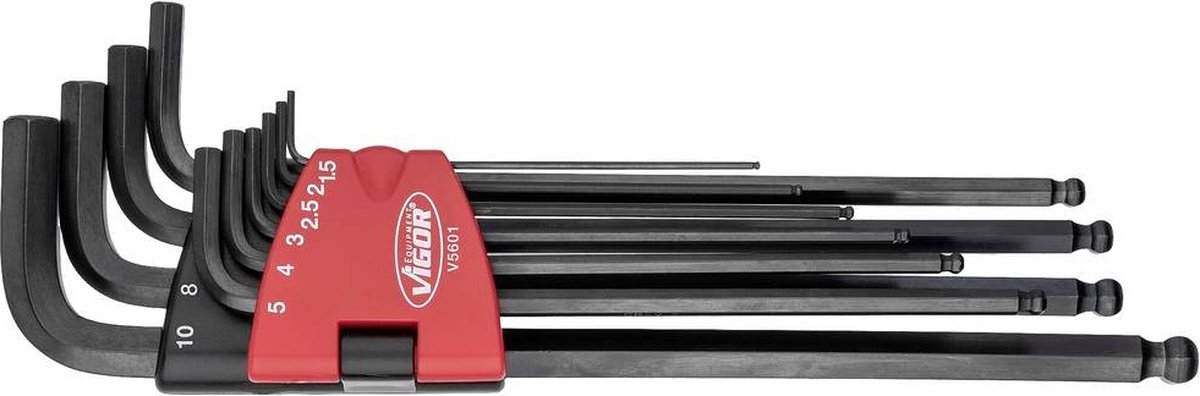 Vigor V5601 Kit di chiavi a brugola 10 parti