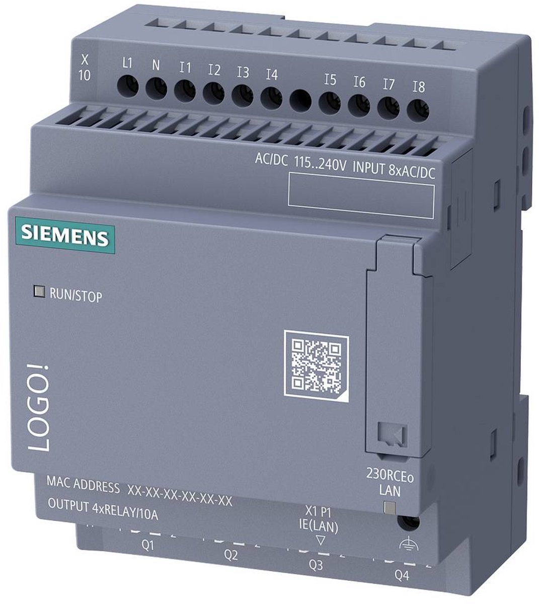 Siemens 6ED1052-2FB08-0BA3 Modulo di controllo PLC 115 V/AC, 115 V/DC, 230 V/AC, 230 V/DC
