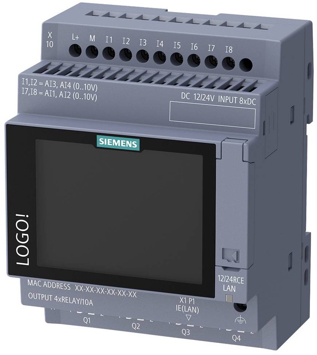Siemens 6ED1052-1MD08-0BA3 Modulo di controllo PLC 24 V/DC, 12 V/DC
